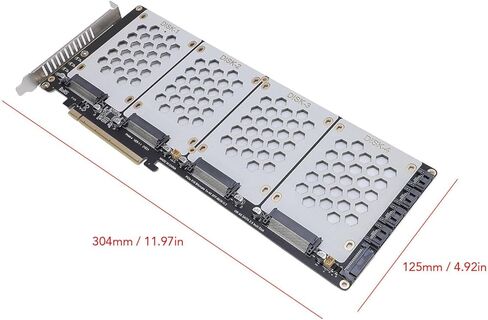 بطاقة محول Zunate U.2 NVME إلى PCIe 4.0 X8 SFF-8639 للقرص الصلب 2.5 بوصة، توسع داخلي عالي السرعة للكمبيوتر مع PCB ثابت وسهل التركيب، يدعم PCIe 4.0 X8 X16 in Kuwait