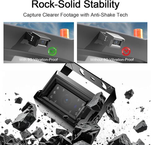 Fookoo HD 1080P Single Wired Rear View Camera for Fookoo Wired Backup Camera System, Infrared Lights Night Vision, Such as DY701 DY702 FHD2 FHD1 DY703 DY704 DY901 DY912 DY101 DY102- Model: DY701#HS in Kuwait