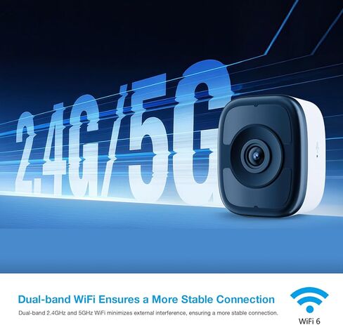 5MP 3K Magnetic Window Camera, Indoor Window Camera with Night Vision Full Color, WiFi6 Window Camera for Home Security, Person & Car Detection, 2 Way Talk, 24/7 Recording in Kuwait