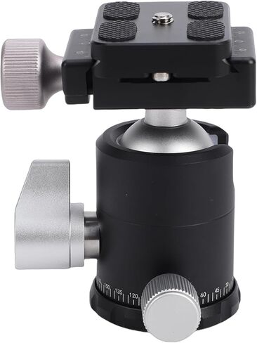 30mm Tripod Ball Head, 360 Degree Rotating Panoramic Ball Head, Arca Type Plate with 8kg Load Capacity, Ideal for DSLR Camera Mirrorless Camera Tripod Monopod in Kuwait