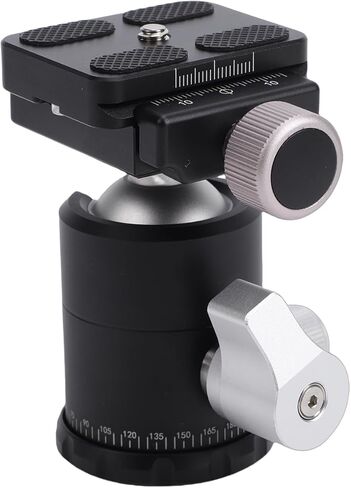 30mm Tripod Ball Head, 360 Degree Rotating Panoramic Ball Head, Arca Type Plate with 8kg Load Capacity, Ideal for DSLR Camera Mirrorless Camera Tripod Monopod in Kuwait