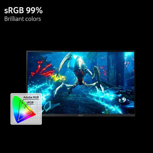 شاشة ألعاب acer Nitro مقاس 27 بوصة | دقة Full HD 1920 x 1080 | IPS | ZeroFrame | AMD FreeSync Premium | معدل تحديث 240 هرتز | ما يصل إلى 0.5 مللي ثانية | sRGB 99% | 1 × منفذ عرض 1.4 و2 × HDMI 2.0 | KG271 W3biip in Kuwait