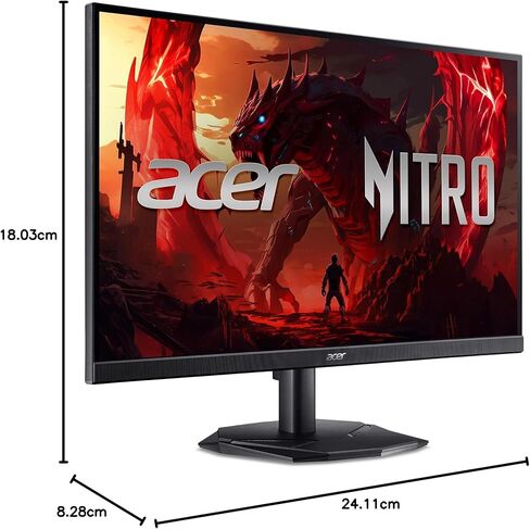 شاشة ألعاب acer Nitro مقاس 27 بوصة | دقة Full HD 1920 x 1080 | IPS | ZeroFrame | AMD FreeSync Premium | معدل تحديث 240 هرتز | ما يصل إلى 0.5 مللي ثانية | sRGB 99% | 1 × منفذ عرض 1.4 و2 × HDMI 2.0 | KG271 W3biip in Kuwait