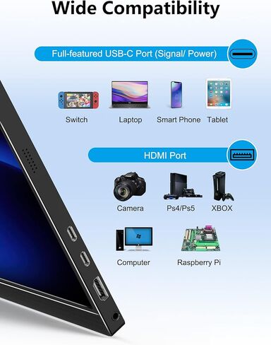 شاشة كمبيوتر محمول MAGICRAVEN 4K، شاشة كمبيوتر محمول مقاس 16 بوصة 3840 × 2400 IPS، 1500: 1، شاشة 400 شمعة في المتر المربع USB C HDMI لألعاب الكمبيوتر مع مكبرات صوت وغطاء ذكي، شاشة سفر لهاتف الكمبيوتر PS5/4 Xbox Switch in Kuwait