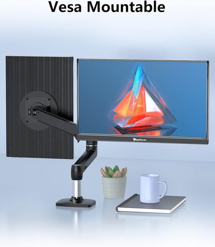شاشة كمبيوتر محمول MAGICRAVEN 4K، شاشة كمبيوتر محمول مقاس 16 بوصة 3840 × 2400 IPS، 1500: 1، شاشة 400 شمعة في المتر المربع USB C HDMI لألعاب الكمبيوتر مع مكبرات صوت وغطاء ذكي، شاشة سفر لهاتف الكمبيوتر PS5/4 Xbox Switch in Kuwait
