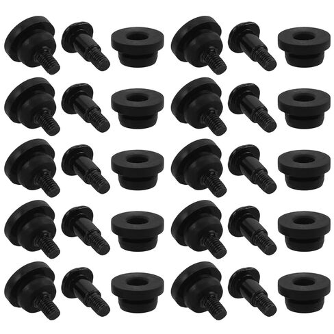 OUNONA 30pcs 2.5-inch SSD and HDD Shock Absorption Hard Drive Mounting Screws PC Screw Replacement Set for Computer Case DIY Enthusiasts and Technicians in Kuwait