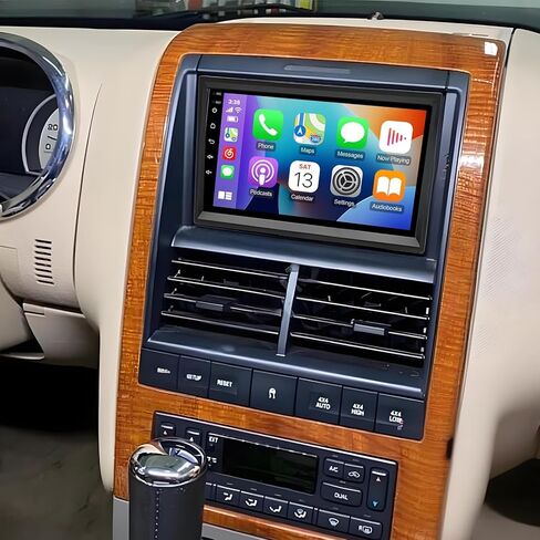 ستيريو سيارة PHEZEN مقاس 7 بوصة تعمل باللمس مناسب لسيارة Ford Explorer 2006-2010، Android 13 راديو سيارة مزدوج الدين مع Carplay & Android Auto in-Dash Navigation BT Mirror Link WiFi Backup Camera 2+64G in Kuwait
