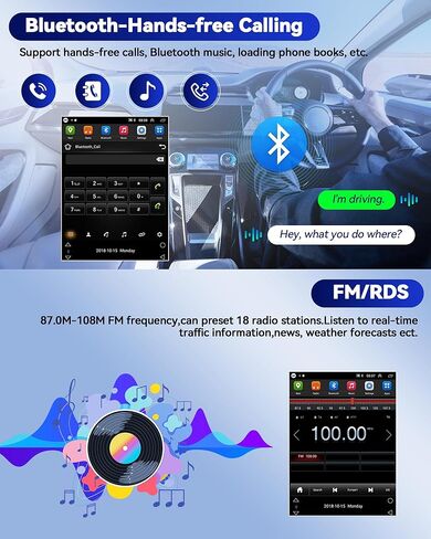 64 جيجا لسيارة Subaru Outback Legacy 2010-2014 Android 15 Car Stereo Wireless Carplay Android Auto 9.7 بوصة تعمل باللمس راديو مع بلوتوث EQ FM GPS WiFi + AHD كاميرا احتياطية وميكروفون in Kuwait