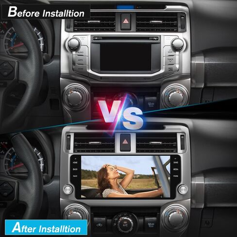 Jusnun Car Radio Stereo Android 13 for Toyota 4runner 2010-2022 Head Unit with Android Auto CarPlay in Kuwait