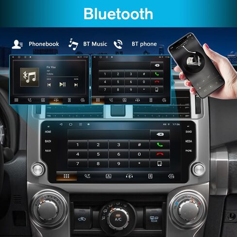 Jusnun Car Radio Stereo Android 13 for Toyota 4runner 2010-2022 Head Unit with Android Auto CarPlay in Kuwait