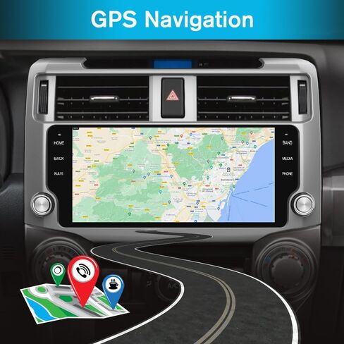 Jusnun Car Radio Stereo Android 13 for Toyota 4runner 2010-2022 Head Unit with Android Auto CarPlay in Kuwait