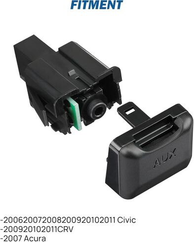 JOYTUTUS Aux Port Replacement Compatible with 2006-2011 Civic 2009-2011 CRV, Auxiliary Port Jack Adapter Replacement 39112-SNA-A01/39112SNAA01, Auxiliary Input Adapter Audio Input Jack in Kuwait