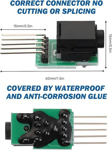 JOYTUTUS Aux Port Replacement Compatible with 2006-2011 Civic 2009-2011 CRV, Auxiliary Port Jack Adapter Replacement 39112-SNA-A01/39112SNAA01, Auxiliary Input Adapter Audio Input Jack in Kuwait