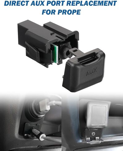 JOYTUTUS Aux Port Replacement Compatible with 2006-2011 Civic 2009-2011 CRV, Auxiliary Port Jack Adapter Replacement 39112-SNA-A01/39112SNAA01, Auxiliary Input Adapter Audio Input Jack in Kuwait