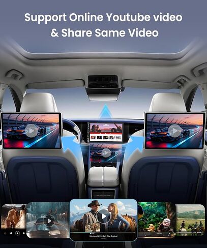 راديو سيارة مزدوج الدين مقاس 7 بوصة، CarPlay Android Auto لاسلكي، راديو بشاشة تعمل باللمس 2 Din، ستيريو بلوتوث Carplay، وحدة رأس مزدوجة وصلة مرآة، FM EQ AUX USB، SWC، كاميرا احتياطية in Kuwait