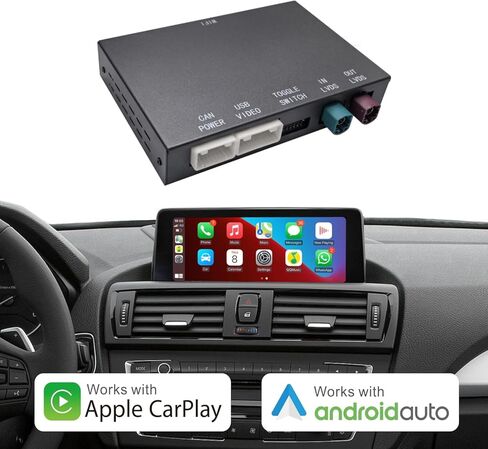 Linux CarPlay Retrofit Kit for BMW CIC System 1s 3s 5s 6s X1 X3 X5 X6 Z4,E60/E61/E81/E90/F07/F10/F11 2008-2012,E84/E71/F25/E70 2009-2013, Decoder Box, Support Android Auto, Mirrorlink, OEM Knobs & SWC in Kuwait
