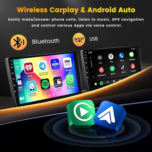 [4Core 64G] ستيريو سيارة Android 15 لسيارة Hyundai Tucson 2015 2016 2017 2018، Hikity 9 بوصة تعمل باللمس Tucson Radio Wireless Carplay Android Auto Mirror Link GPS WiFi Bluetooth SWC Backup Cam FM/EQ Mic in Kuwait