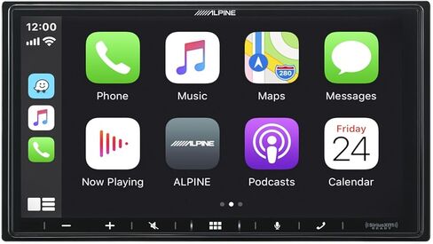 جهاز استقبال Alpine iLX-W670 مقاس 7 بوصات مزود بتقنية البلوتوث مع Carplay/Android لـ 1999-2004 Ford F-250/350/450/550 in Kuwait