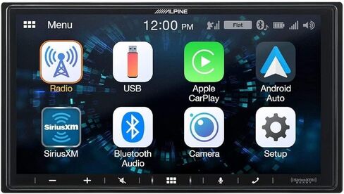 جهاز استقبال Alpine iLX-W670 مقاس 7 بوصات مزود بتقنية البلوتوث مع Carplay/Android لـ 1999-2004 Ford F-250/350/450/550 in Kuwait