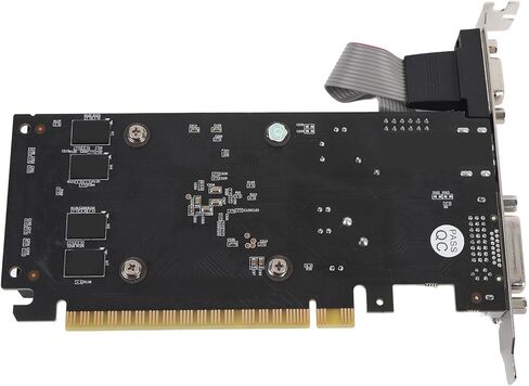 بطاقة رسومات Tangxi GT210، بطاقة رسومات للألعاب سعة 1 جيجابايت DDR3 64 بت مع منافذ HDMI DVI VGA، PCIe 2.0، تدعم DirectX10.1، مع مروحة تبريد لسطح المكتب للكمبيوتر الشخصي in Kuwait