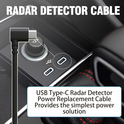 كابل كاشف الرادار، سلك طاقة USB-C إلى RJ11، بطول 5.9 قدم، متوافق مع Escort MAX360 MAX 360c، Uniden R1 R3 R7، IXc، 9500 IX، Beltronics، Cobra، Radenso XP إلخ كابل الطاقة لكاشفات الرادار، in Kuwait