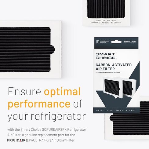 Smart Choice SCPUREAIR2PK Pure Air Ultra Refrigerator Air Filter, 6.5" x 4.75", 2 Filters in Saudi Arabia