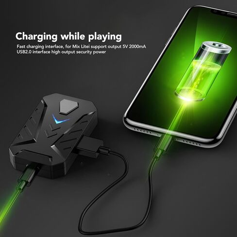 Keyboard Mouse Converter Set, Plug and Play RGB Gaming Combo, 120 No Latency Converter Set for Mobile Devices in Kuwait