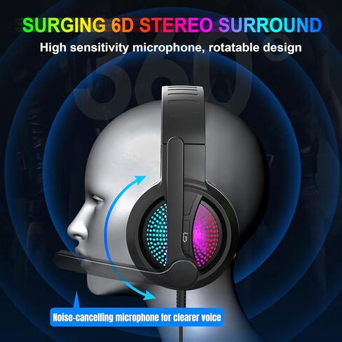 Gaming Keyboard and Mouse, Headphones, Mouse pad, All in One Combo for PC Gamers and Xbox and PS4 Users-Black Grey Orange in Kuwait
