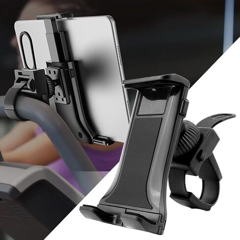 Mount, Tablet Holder with Anti-Slip Pole Clamp Belt, Adjustable Tablet Mount for Vocal Booth, Microphone Stand, Treadmill, Fits Up to 13" Tabs in Kuwait