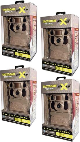 TACTACAM Reveal X Gen 2.0 LTE Cellular Trail Camera AT&T and Verizon, HD Video, HD Photo, Low Glow IR LED Flash (TA-TC-XG2) for Hunting, Security, Surveillance Gen 2 (4) 4 Pack Gen 2.0 in Kuwait