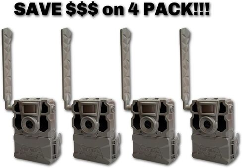 TACTACAM Reveal X Gen 2.0 LTE Cellular Trail Camera AT&T and Verizon, HD Video, HD Photo, Low Glow IR LED Flash (TA-TC-XG2) for Hunting, Security, Surveillance Gen 2 (4) 4 Pack Gen 2.0 in Kuwait