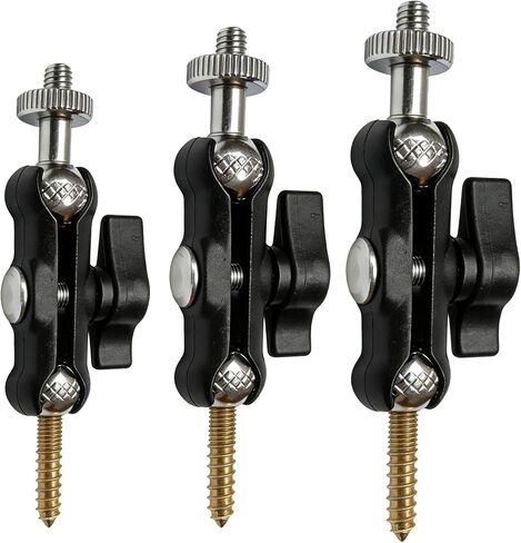 Trail Camera Mounts Adjusts Nicely and are a Good Value.Trail Camera Tree Mount, 3 Pack Tracking Bracket, Tree 1/4" x 20 Screw，360° Rotatable in Kuwait