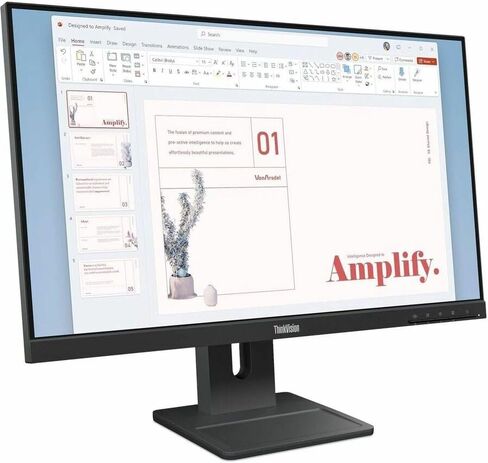 Lenovo ThinkVision E24-40 شاشة 24 بوصة Class Full HD LED - 16:9 - أسود رافين in Kuwait