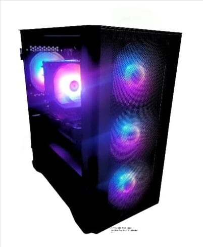كمبيوتر مكتبي للألعاب Geforce RTX 4060 AMD Ryzen 7 4.6 Ghz Turbo Max 8-Core + 32GB DDR4 3200MHZ RAM + 1TB SSD SSD NVME التوصيل والتشغيل Windows 11 Pro Gaming Tower نظام كمبيوتر مخصص in Kuwait
