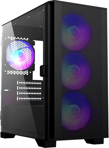 كمبيوتر مكتبي للألعاب Geforce RTX 4060 AMD Ryzen 7 4.6 Ghz Turbo Max 8-Core + 32GB DDR4 3200MHZ RAM + 1TB SSD SSD NVME التوصيل والتشغيل Windows 11 Pro Gaming Tower نظام كمبيوتر مخصص in Kuwait