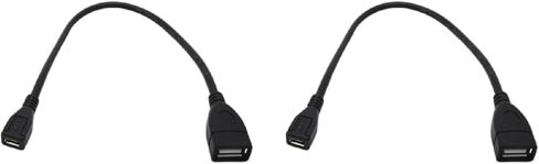 2 Pcs USB 2.0 Female to USB Female Extension Adapter Laptop Charger Data Transmission Extension Converter for Phone Data Transfer Cable Charging Cable Electronics in Kuwait