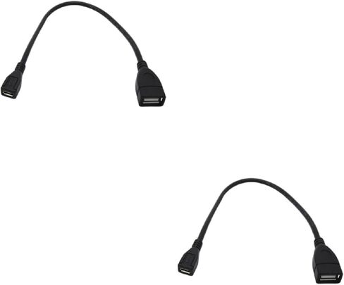 2 Pcs USB 2.0 Female to USB Female Extension Adapter Laptop Charger Data Transmission Extension Converter for Phone Data Transfer Cable Charging Cable Electronics in Kuwait