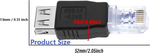 USB Female to RJ45 Male Ethernet Adapter USB2.0 to RJ45 Conversion Adapter for Laptop Camera Router PC ADSL Modem 2pcs in Kuwait