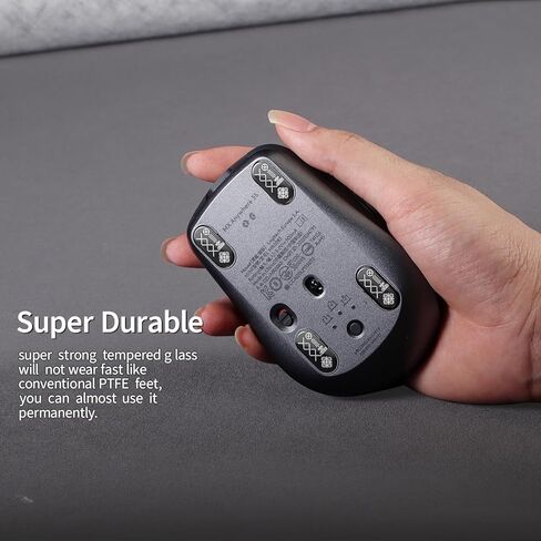 Glass Mouse Skates for Logitech MX Anywhere 3S/3 Mouse Feet Pads Smooth Durable Slim 2.5D Curved Edge Game Mice Feet Replacement Accessories(Printing Pattern) in Kuwait