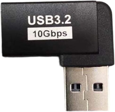 حزمة من 4 وصلات USB 3.2 ذكر إلى أنثى 90 درجة من الألومنيوم لثني الكابل وتوفير المساحة في الكمبيوتر USB على شكل حرف L in Kuwait