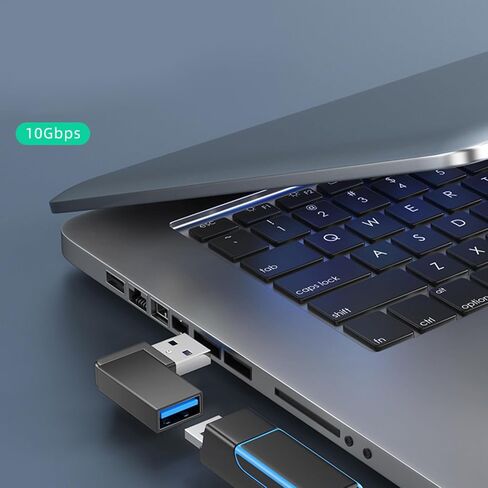 حزمة من 4 وصلات USB 3.2 ذكر إلى أنثى 90 درجة من الألومنيوم لثني الكابل وتوفير المساحة في الكمبيوتر USB على شكل حرف L in Kuwait