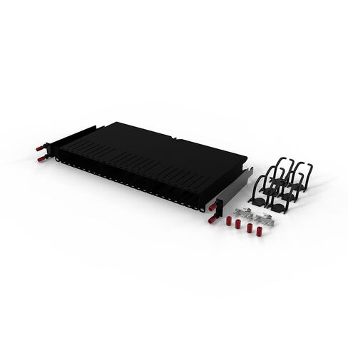إطار PATCHBOX ONE - إطار معياري مقاس 19 بوصة مثبت على حامل لإدارة الكابلات ورفوف الشبكة والخادم - يشتمل على القضبان و/dev/mounts وصواميل سداسية وPatchcatch - أشرطة أعمال in Kuwait