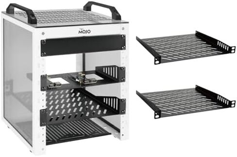 Tecmojo 6U 10 inch Mini Server Rack & 2 Pack 0.5U Rack Shelf in Kuwait
