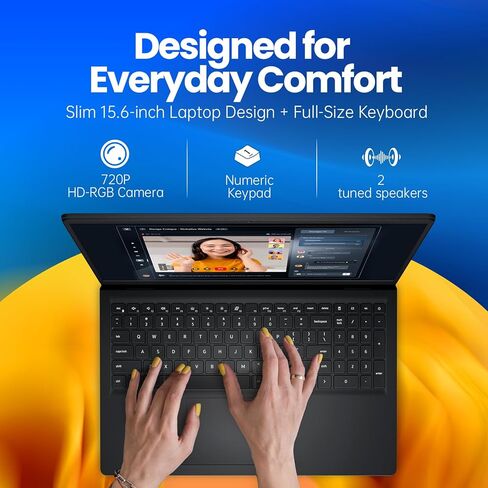 Dell Inspiron 15 Touchscreen Laptop Computer, 15.6" FHD Anti-Glare, AMD Ryzen 7 7730U, 20GB RAM, 512GB SSD, Windows 11 Pro, Numeric Keypad, Copilot AI, Business & Students, Office 365 for the Web in Kuwait
