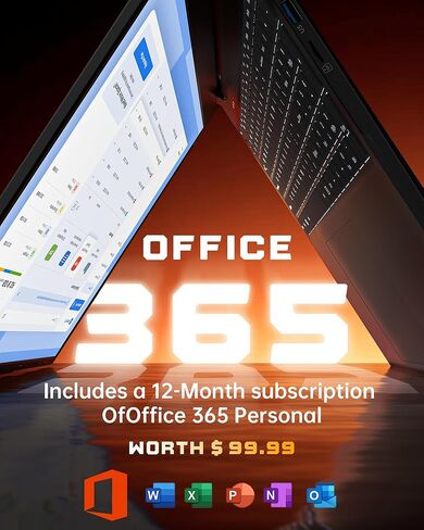 jumper 17.6 Inch FHD Laptop,4-Core N95 Processor(Up to 3.4GHz), 16GB RAM 1TB SSD + 128GB Storage, 100% sRGB Display, Backlit Keyboard, Windows 11 Office 365, 7000mAh Battery, DC Fast Charging, WiFi 6 in Kuwait