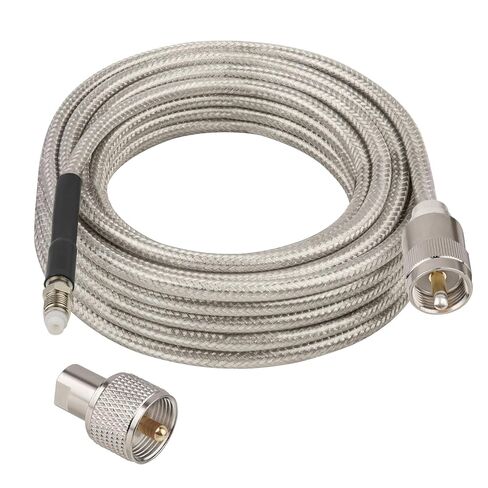 CB Coax Cable 10FT, RG8X FME Female to UHF PL-259 Male with FME Male to PL-259 Adapter, Low Loss RF Coaxial Cable for Antenna, CB Radio, Ham Radio, Marine, Mobile, and GPS Systems in Saudi Arabia