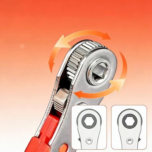 Multifunctional Angled Ratchet Screwdriver, Alloy Steel Dual Direction Ratchet Handle, 90° Right Angle Design, Hand Tool for Narrow Space Home Auto Repair in Kuwait