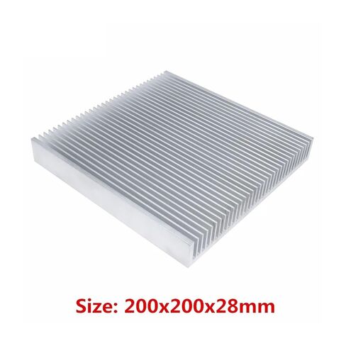 مبادل حراري من الألومنيوم 200x200x28 مللي متر لتقوم بها بنفسك بالوعة الحرارة برودة المبرد لرقاقة LED تبديد الإلكترونية التبريد in Kuwait