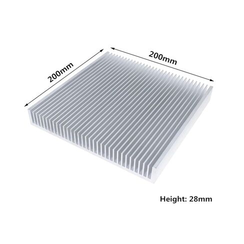 مبادل حراري من الألومنيوم 200x200x28 مللي متر لتقوم بها بنفسك بالوعة الحرارة برودة المبرد لرقاقة LED تبديد الإلكترونية التبريد in Kuwait