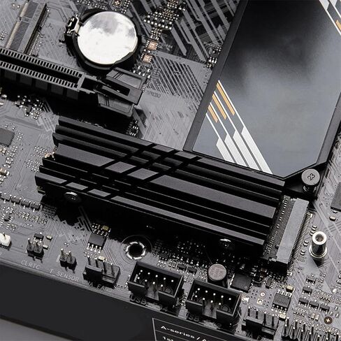 مبدد حرارة M.2 NVMe لـ 2280 SSD، مبرد مزدوج الجوانب مصنوع من سبائك الألومنيوم مع 3 وسادات حرارية in Kuwait